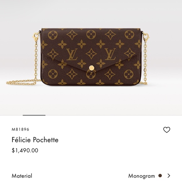 Authentic Louis Vuitton Felicie Pochette - Picture 1 of 8
